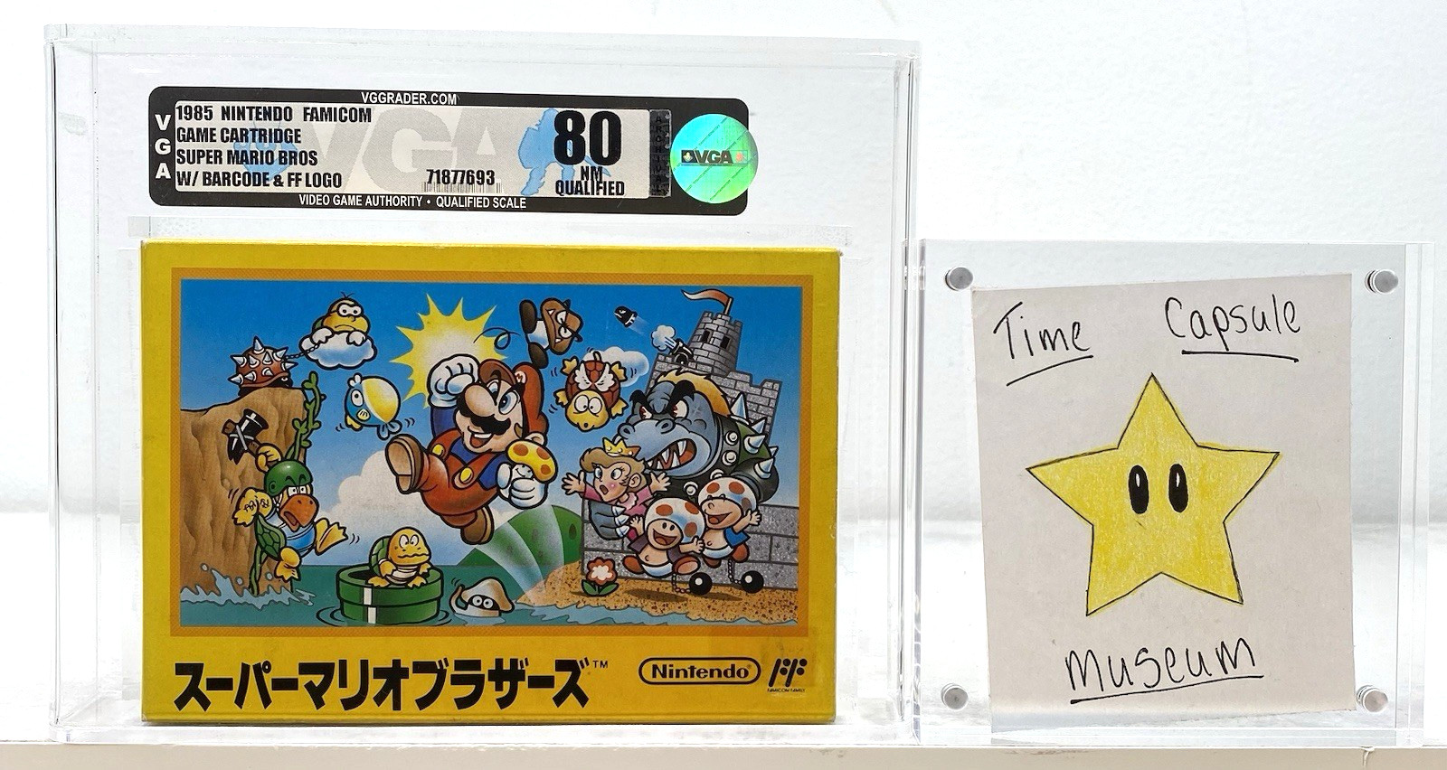 Super Mario Bros. Nintendo Famicom Japanese NES New 1985 VGA Qualified Grade 80Q