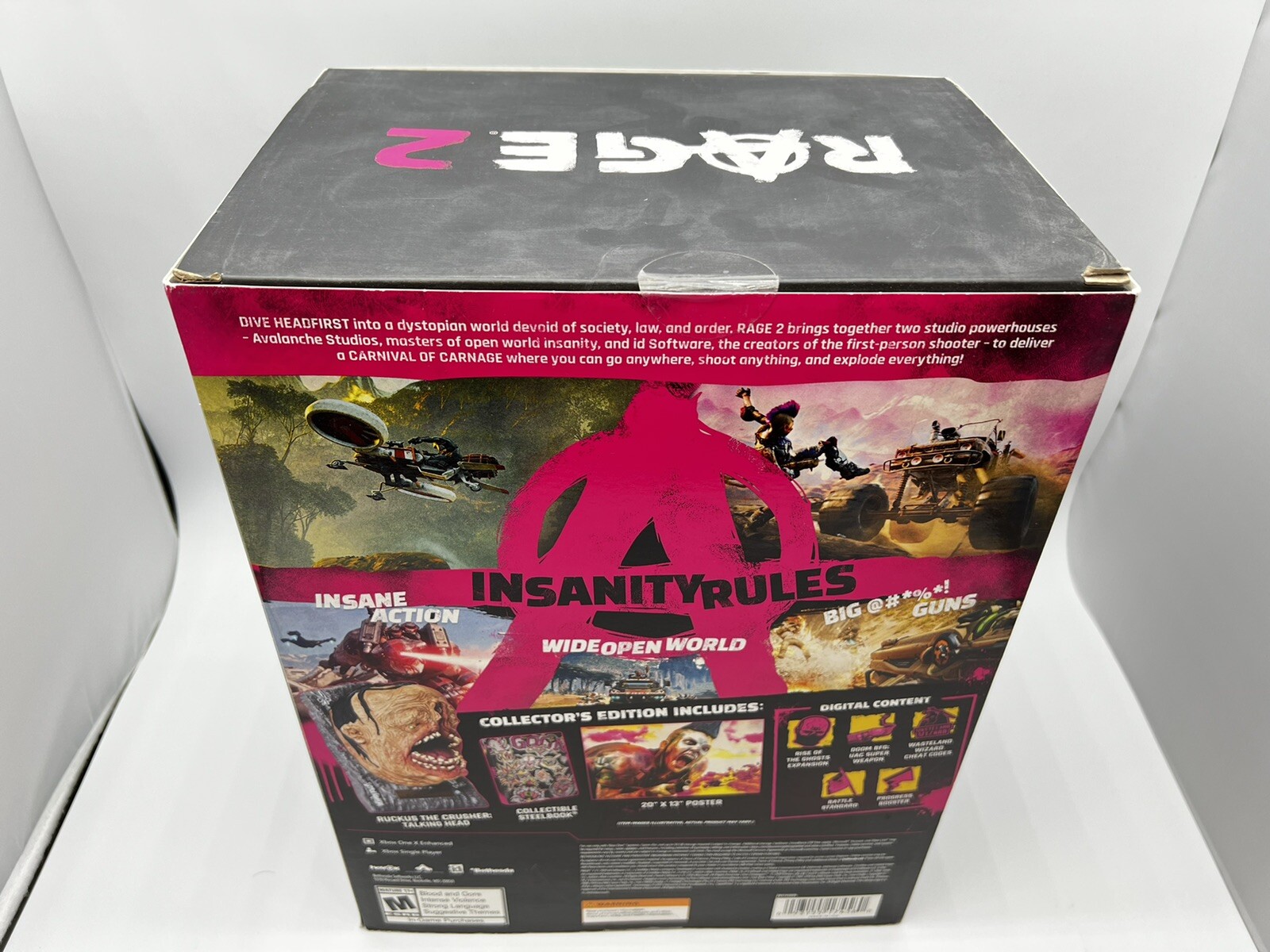 Ruckus The Crusher Head Figure Rage 2 Collector Edition XBOX ONE