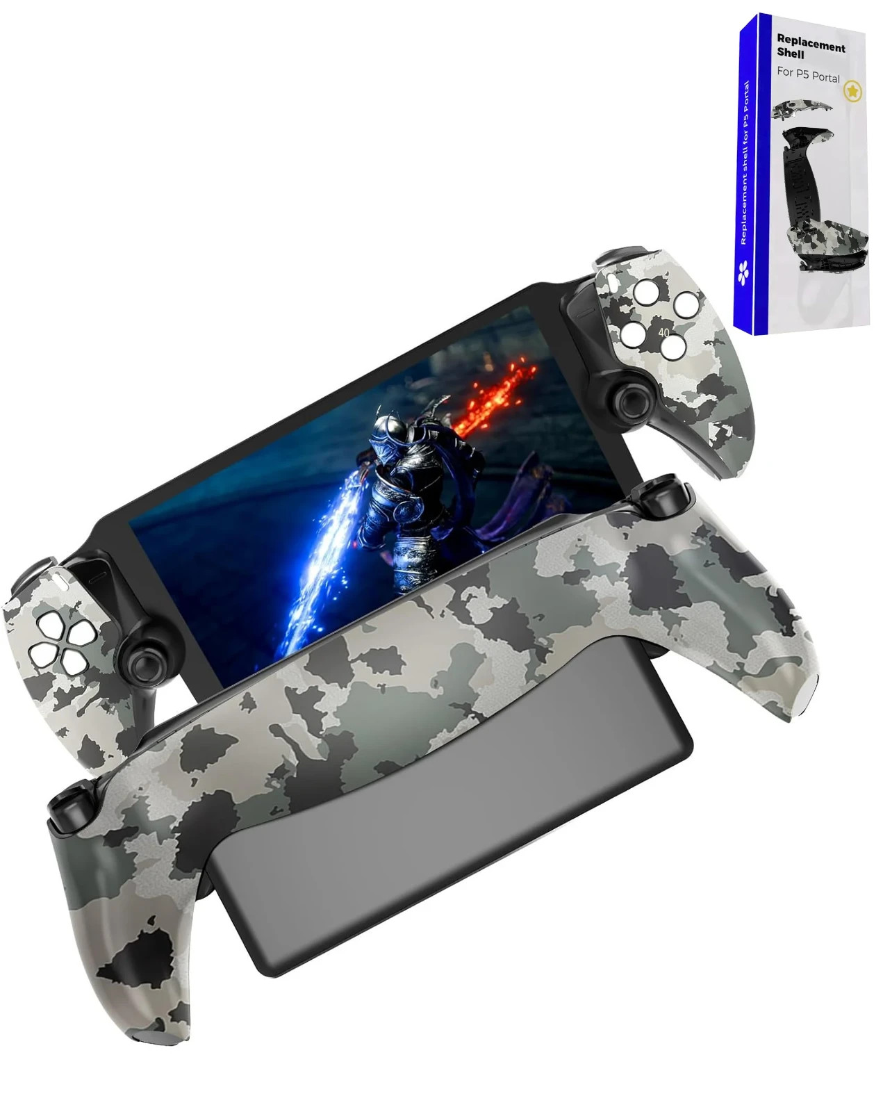 PlayStation Portal Hard Shell Case Camo Protective Cover w/ Kickstand NEW