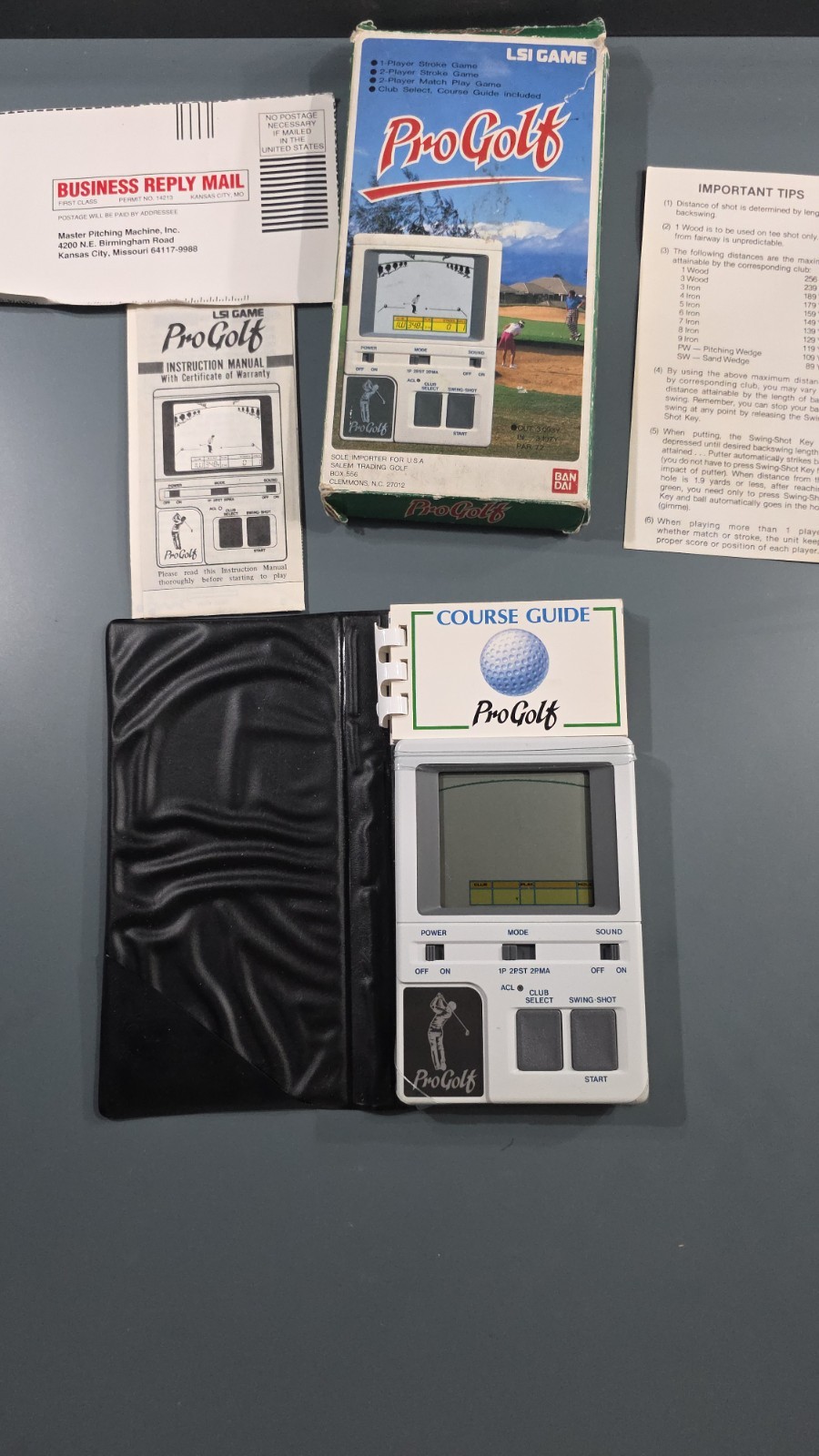 Vintage Bandai LSI Pro Golf Handheld Electronic Game 1984