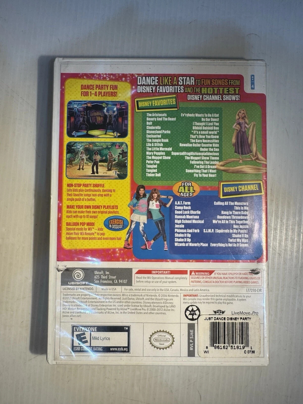 Just Dance: Disney Party (Nintendo Wii, 2012)