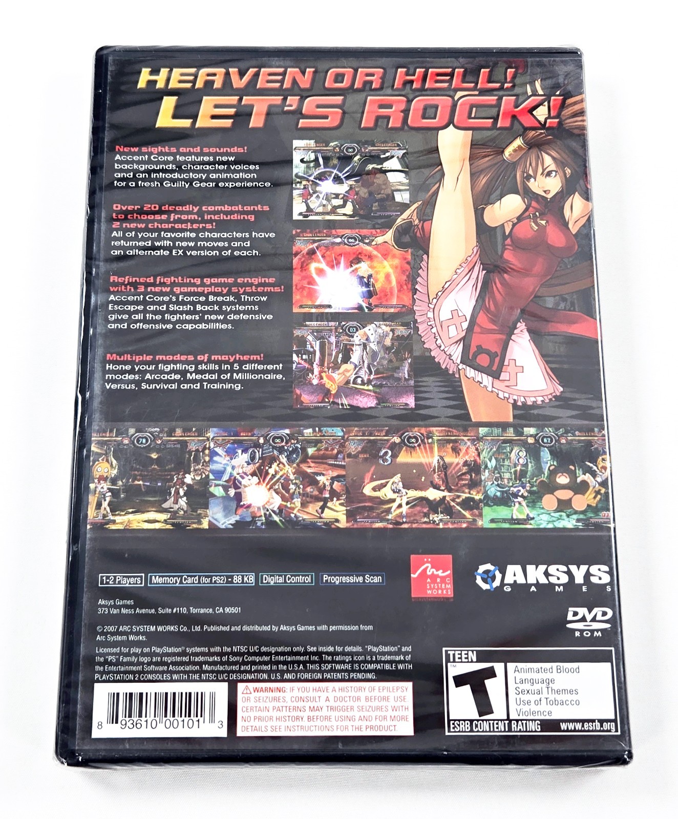 GUILTY GEAR XX ACCENT CORE BRAND NEW SEALED 2007 Authentic Playstation 2 PS2