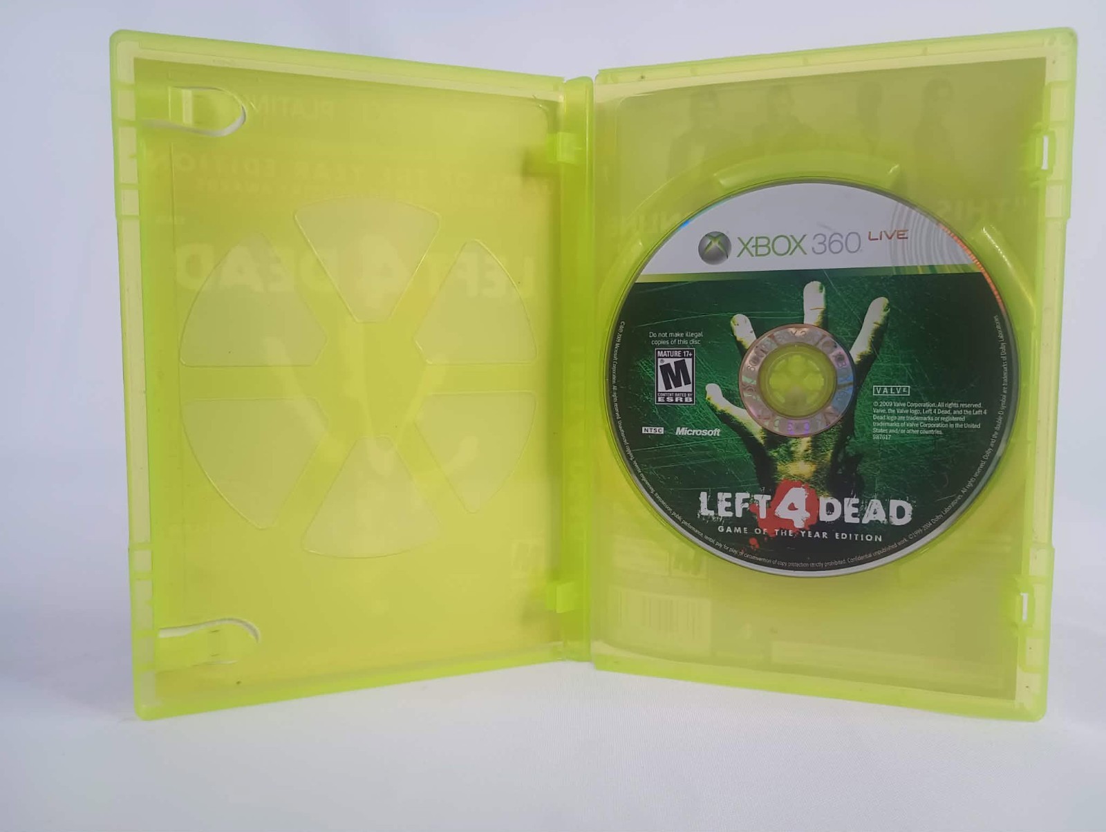 Left 4 Dead Game of the year edition Microsoft Xbox 360 Missing manual
