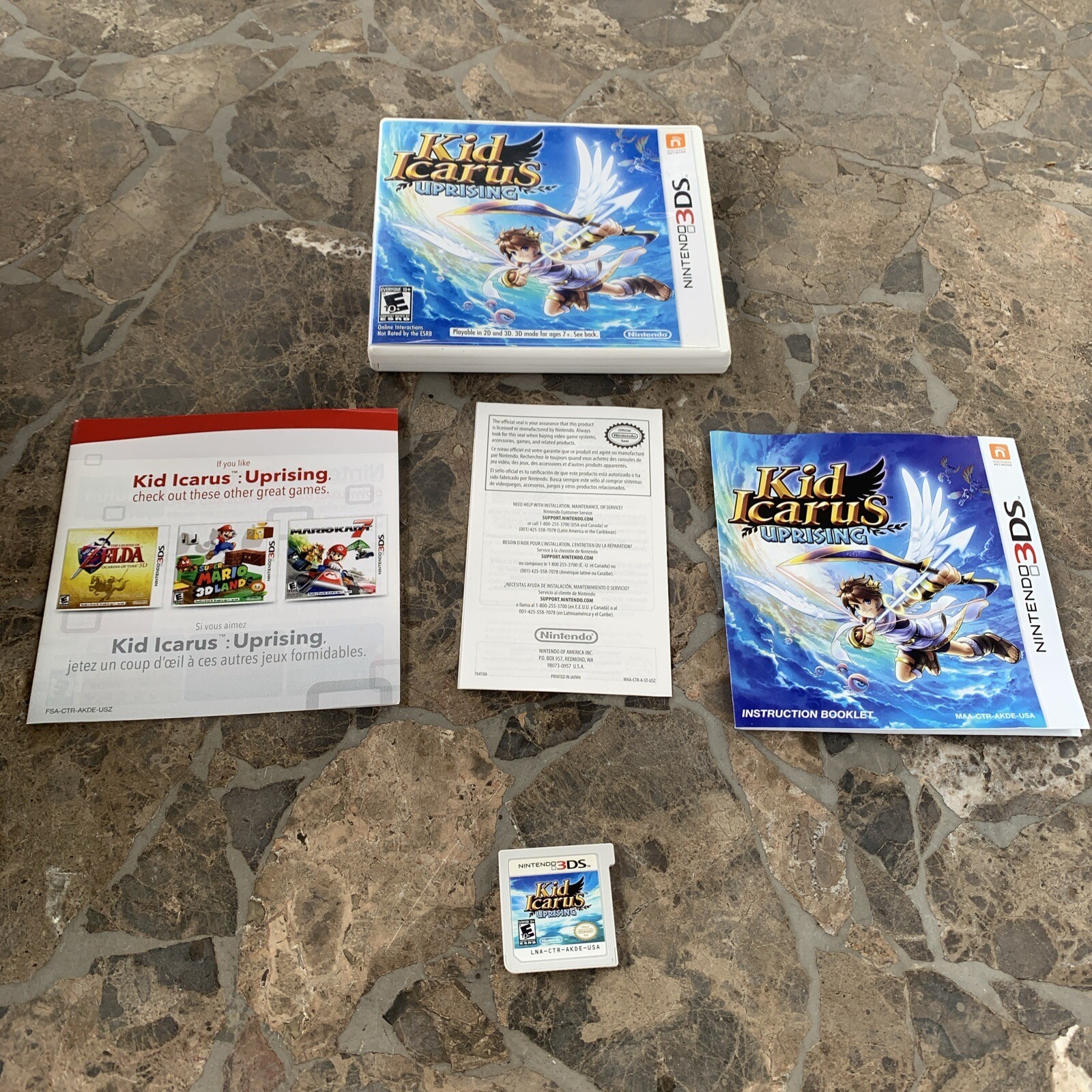 Kid Icarus Uprising (nintendo 3DS, 2012)