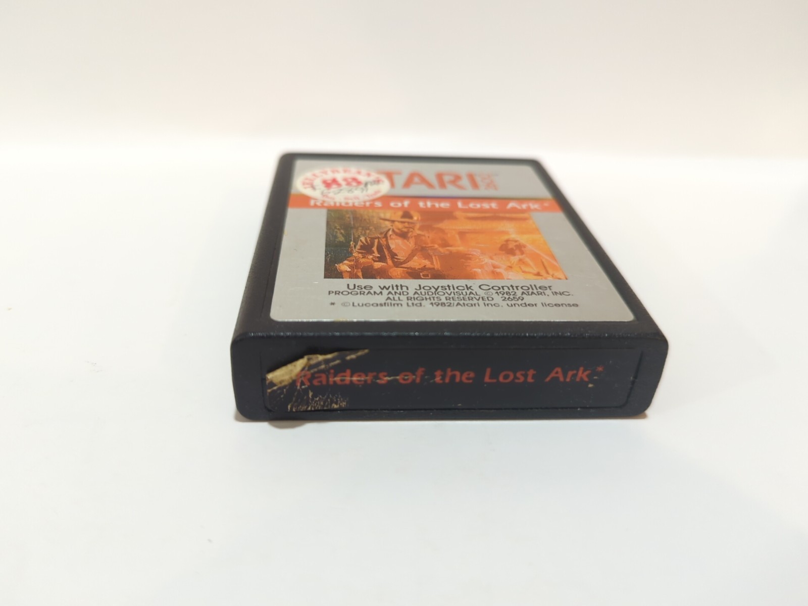 Raiders of the Lost Ark (Atari 2600, 1982) Game Cartridge and Manual Tested