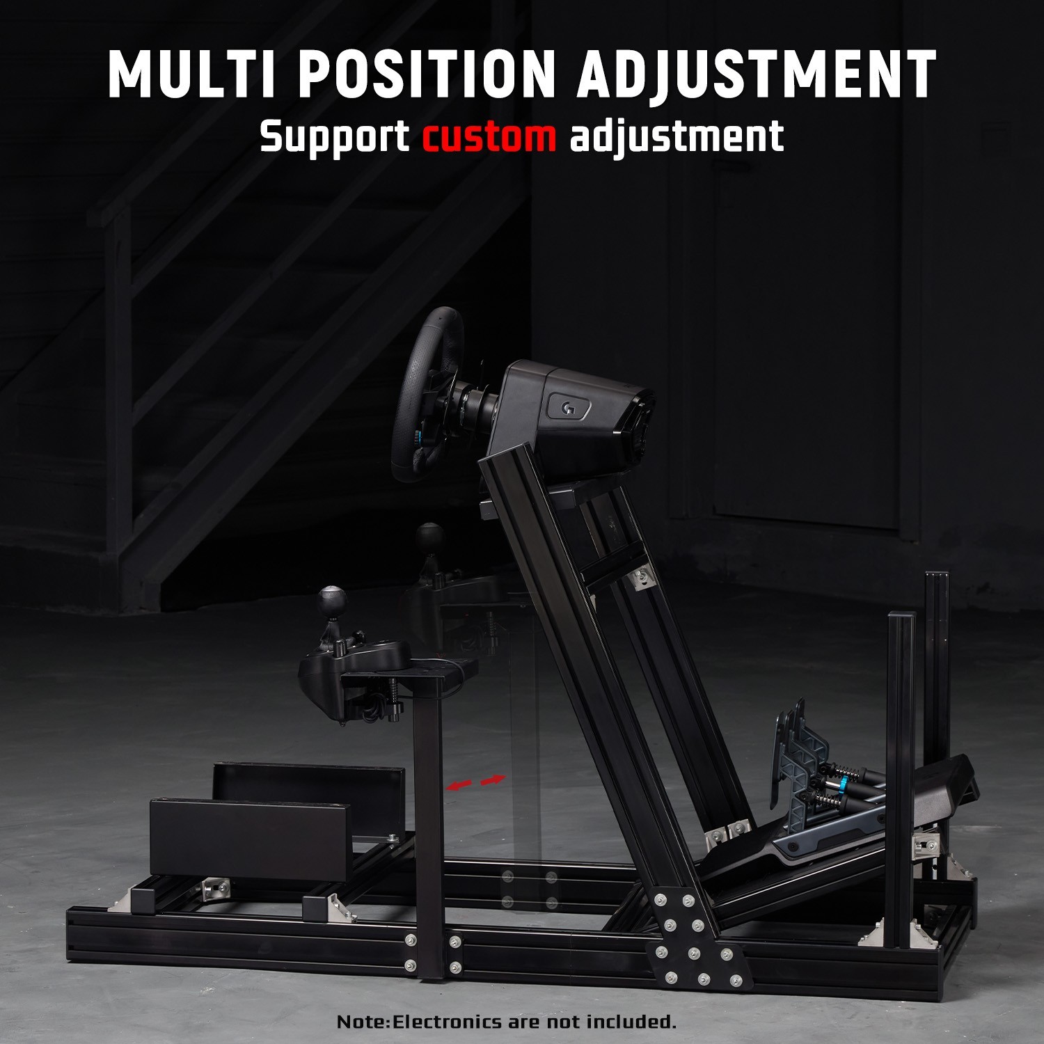 Dardoo 4080 Aluminum Profile Racing Simultor Cockpit Fits Logitech Thrustmaster