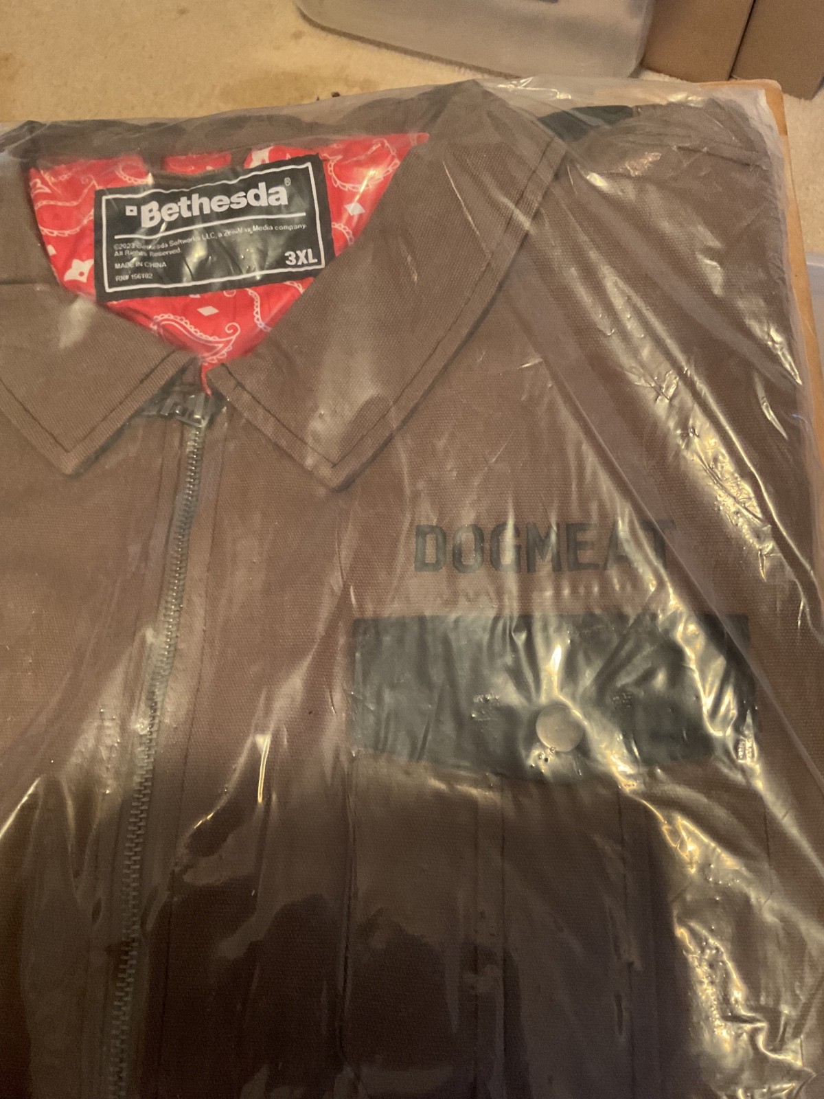 Fallout Dogmeat Tracker Canvas Jacket New 3XL
