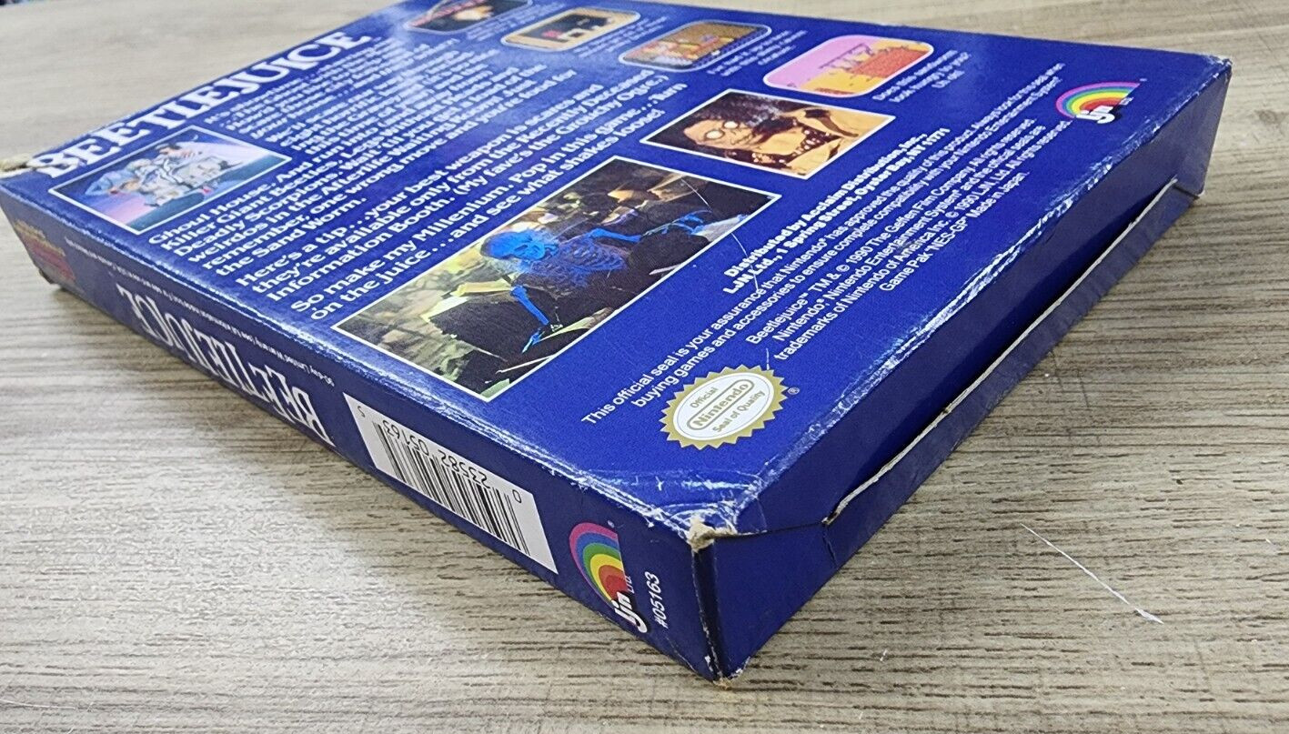 AUTHENTIC USED BOX ONLY – NO GAME – BEETLEJUICE – NES