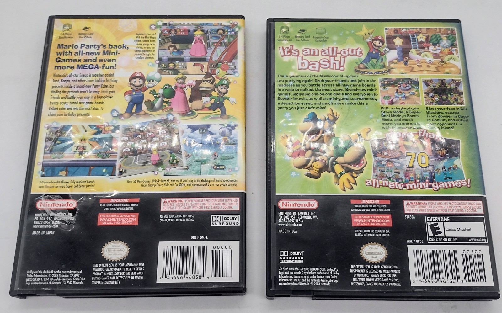 Mario Party 4 And 5 Lot (Nintendo Gamecube) Complete Manuals Inserts Included
