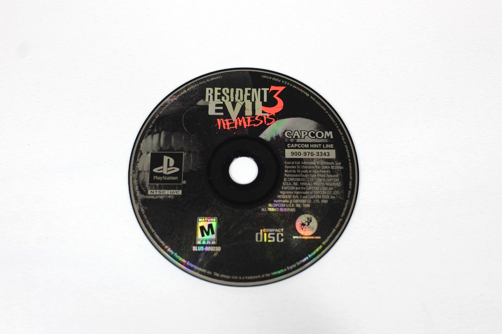 RESIDENT EVIL 3 NEMESIS PLAYSTATION 1 GAME W/DEMO DISC & REGISTRATION CARD