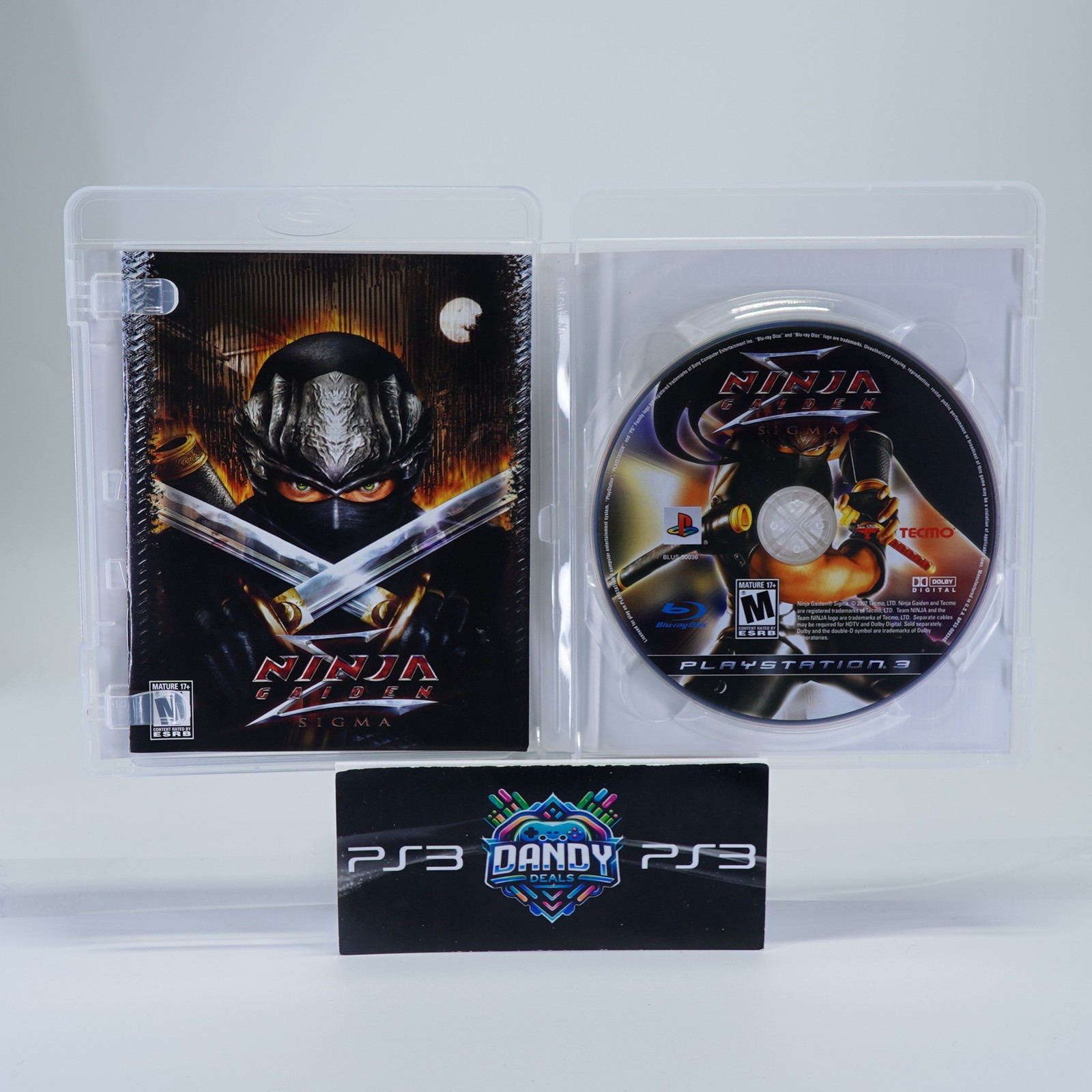 Ninja Gaiden Sigma PS3 Black Label – CIB W/ Manual – PlayStation 3