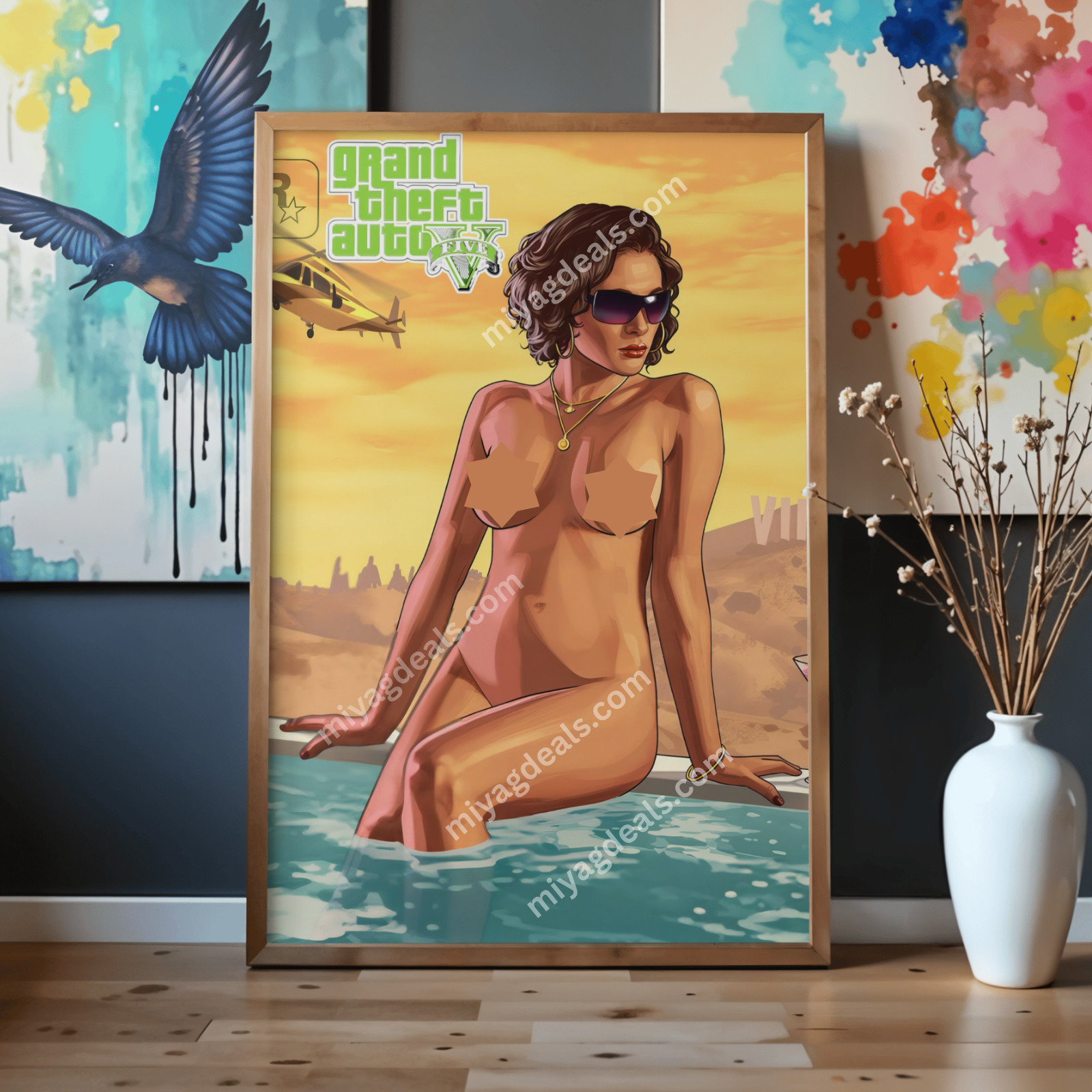 Chun Li Inspired Anime Water Goddess 16×24 Poster Wall Art Gamer Decor