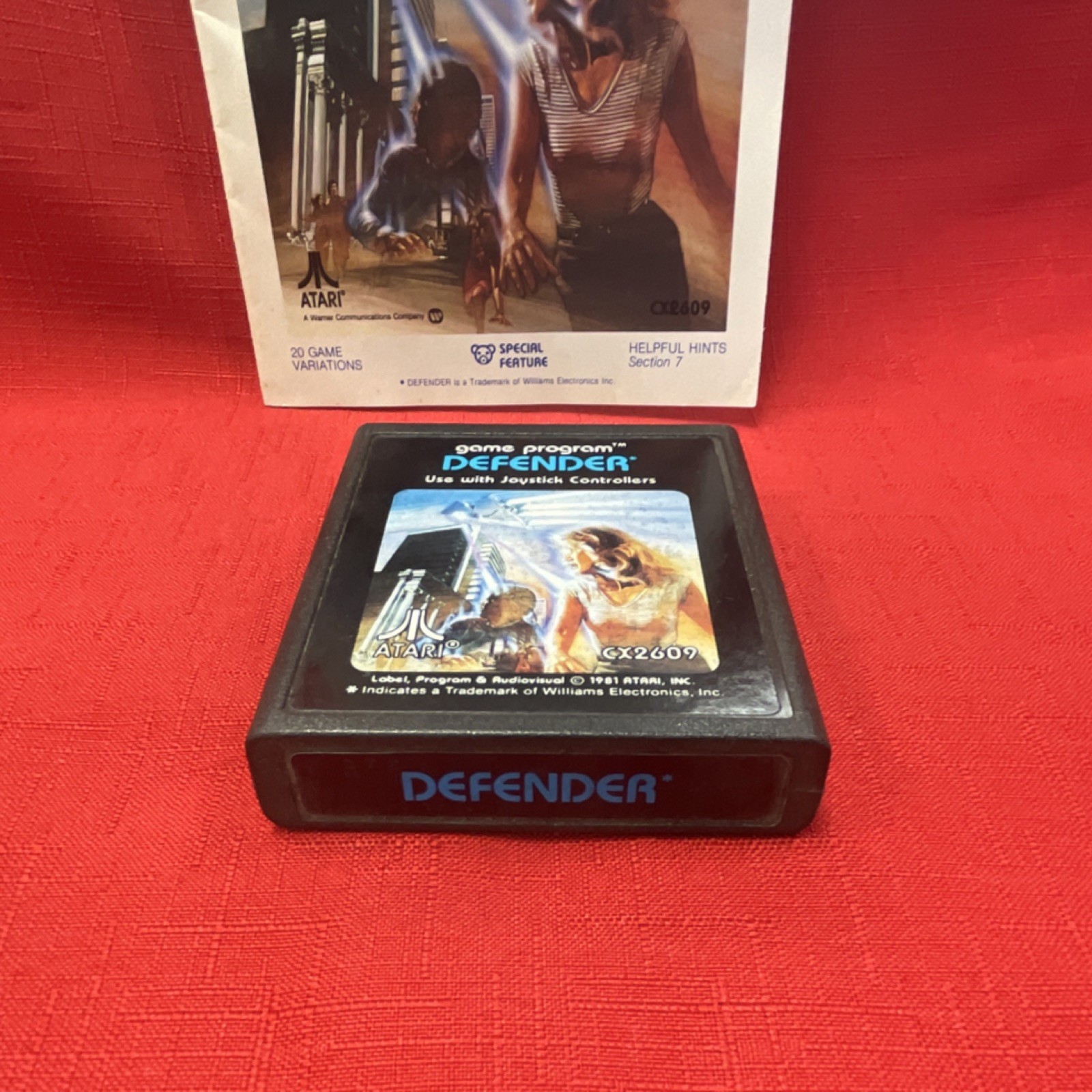 Atari Defender Arcade Game for Atari 2600 Manual Included