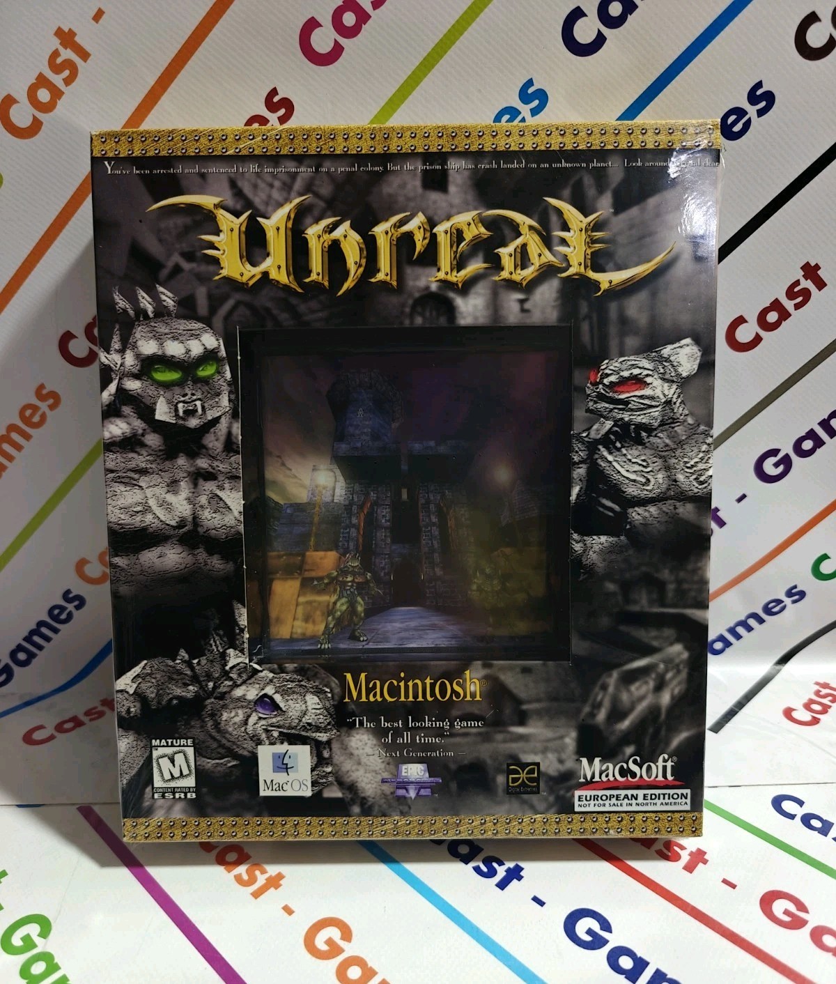 UNREAL MACINTOSH VERSION MAC SOFT NEW SEALED RARE EUROPEAN HALIFAX BIG BOX PC