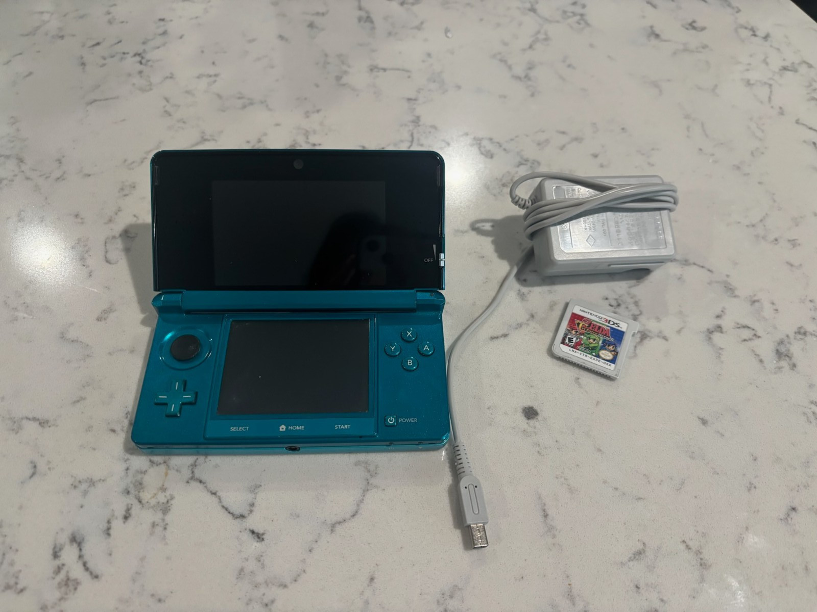 Japanese Nintendo 3DS CTR-001 Original Model w/ Zelda: Tri Force Heroes + Games