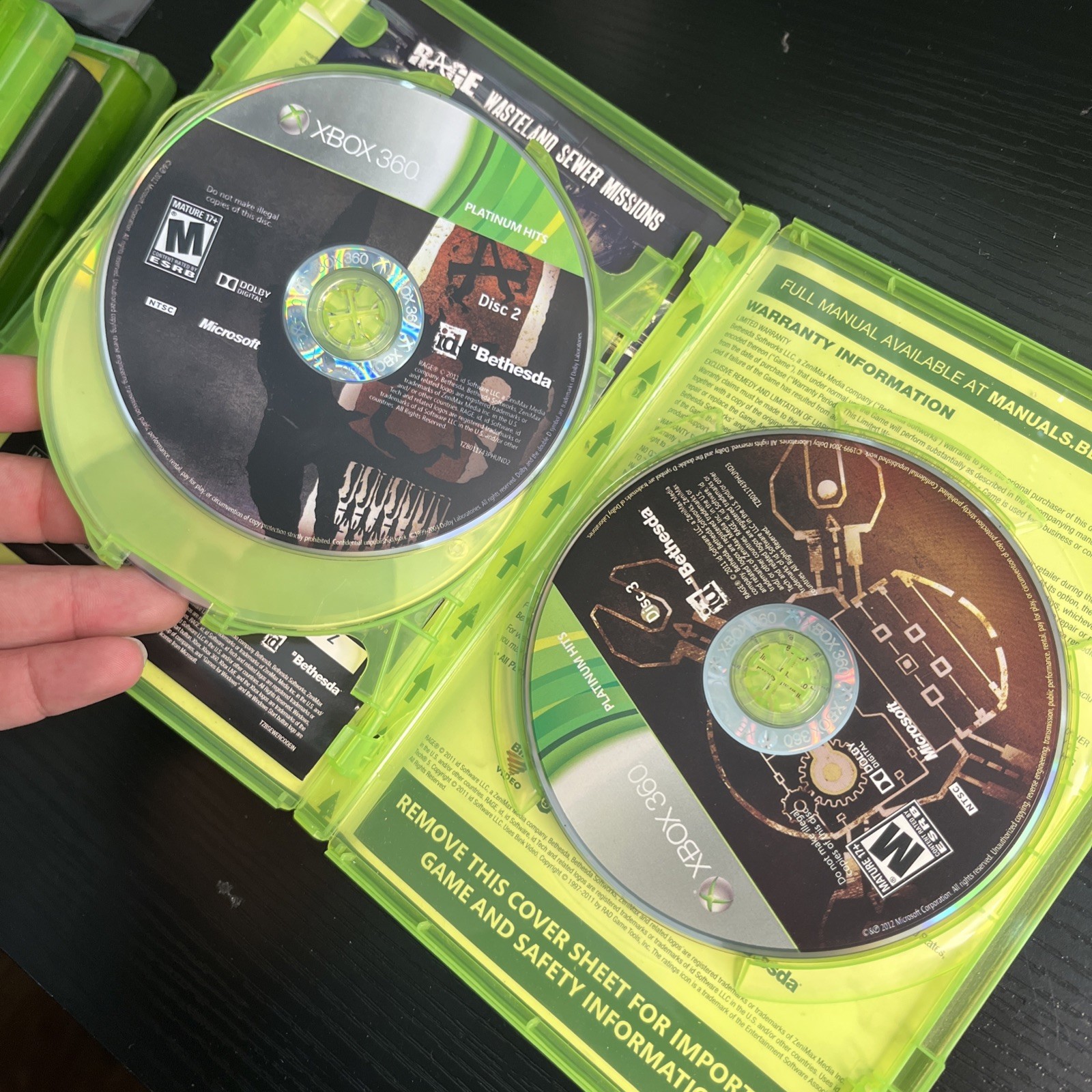 Rage (Microsoft Xbox 360, 2011) CIB TESTED WORKS