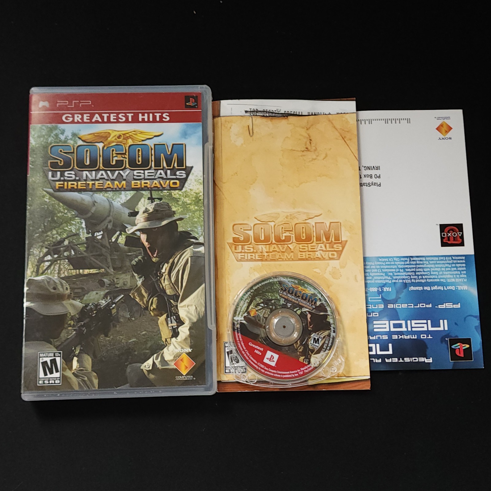 SOCOM: U.S. Navy SEALS — Fireteam Bravo (Sony PSP, 2006) CIB