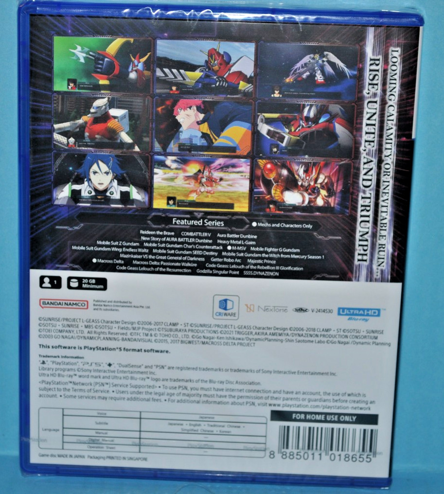 Super Robot Wars Y Brand New Sealed 2025 English Region Free Playstation 5 PS5