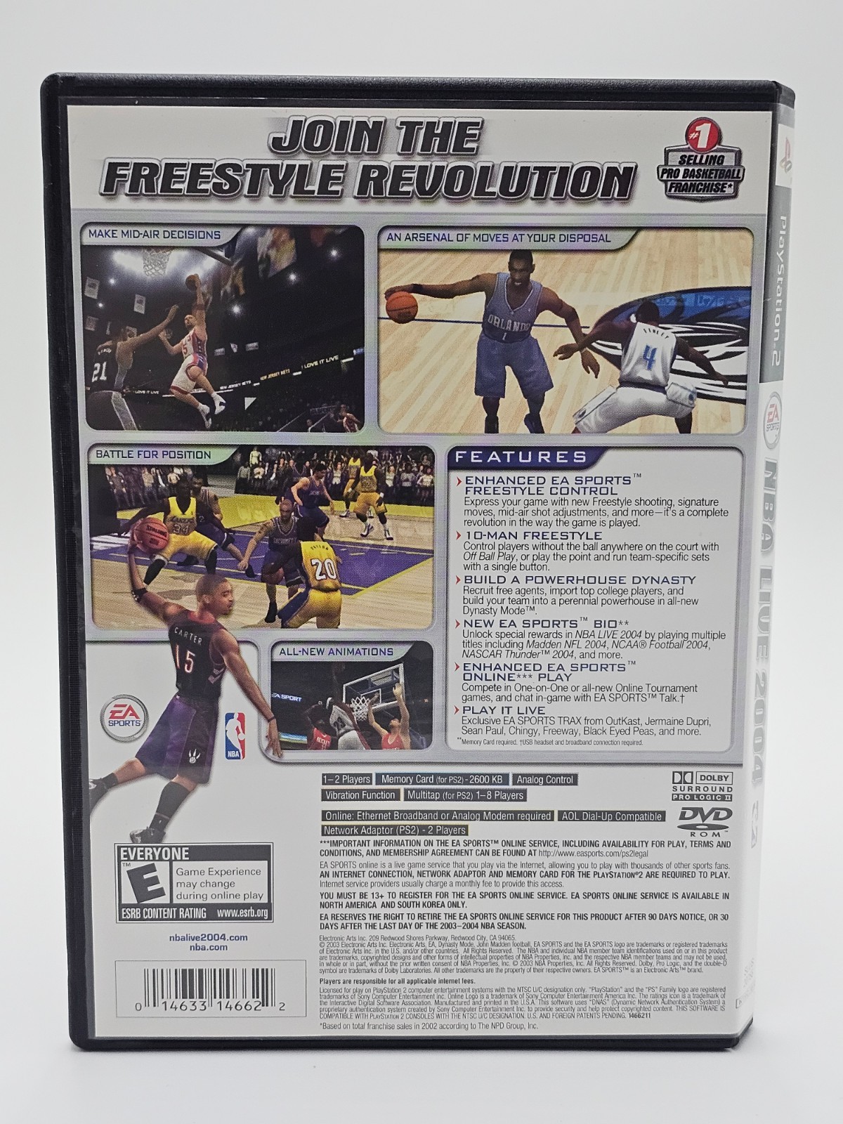 Sony Playstation 2 PS2 NBA Live 2004 CIB Cleaned & Tested