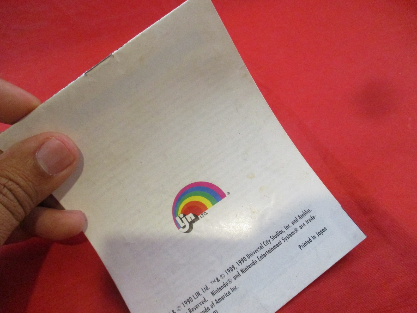Dr. Chaos Nintendo NES Instruction Manual Booklet ONLY