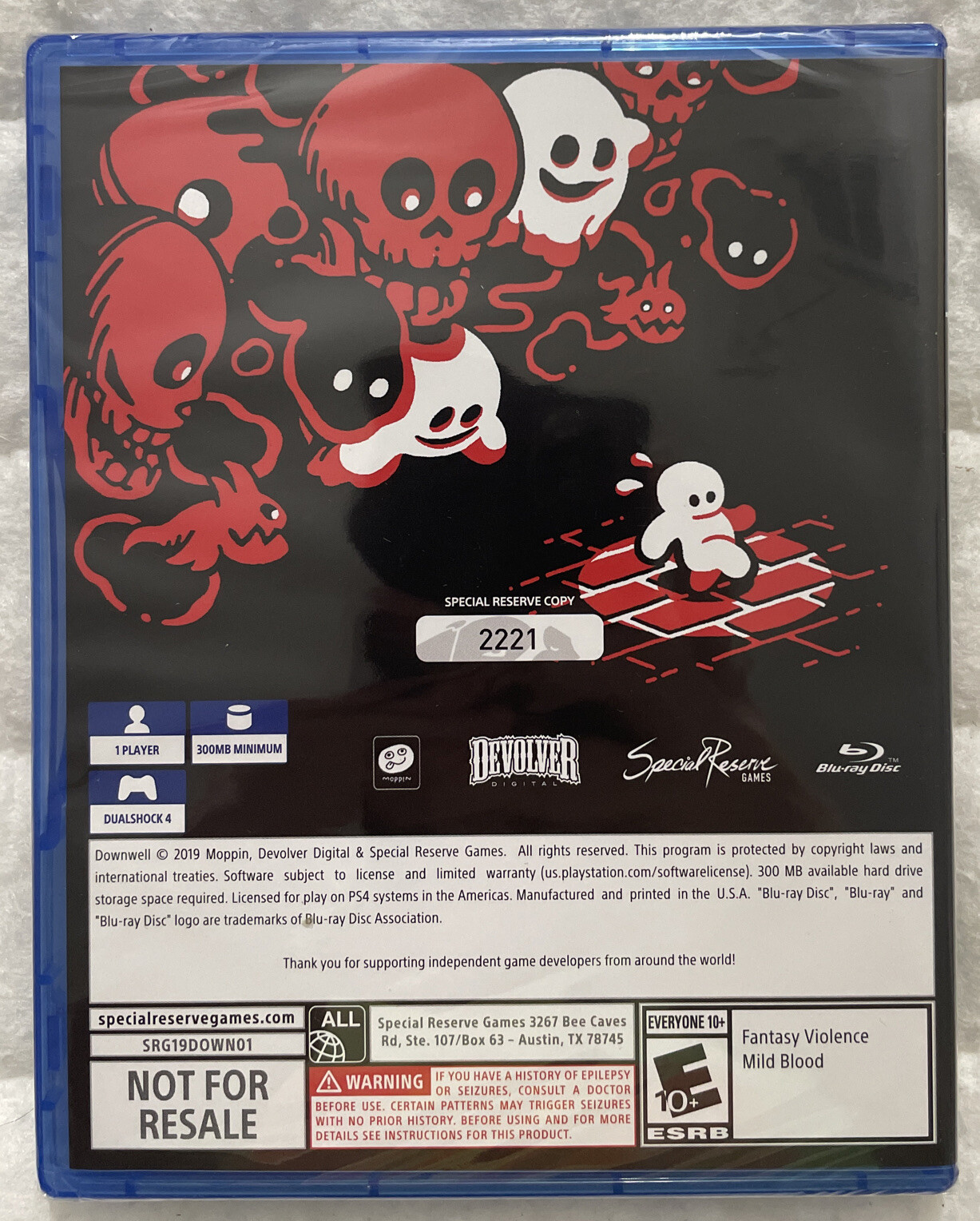 Downwell PS4 Collector’s Edition Special Reserve Games Limited Run New Sealed
