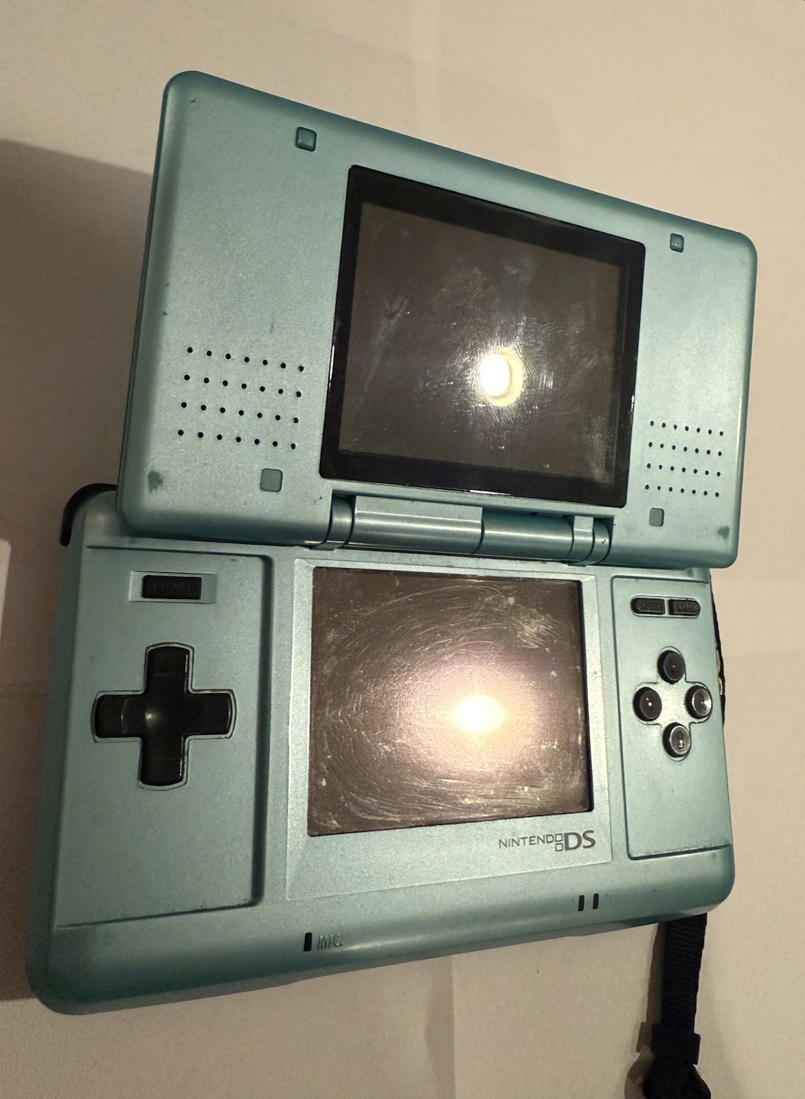 Nintendo DS Original System Console Sky Blue With Charger Works Great 2004 Read