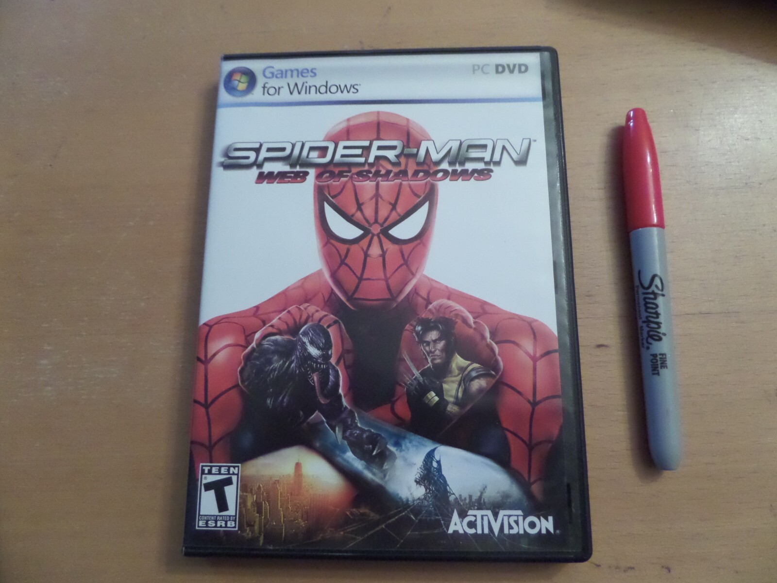 Spider-Man Web of Shadows PCDVD + Box & Manual SpiderMan **Windows VISTAXP**