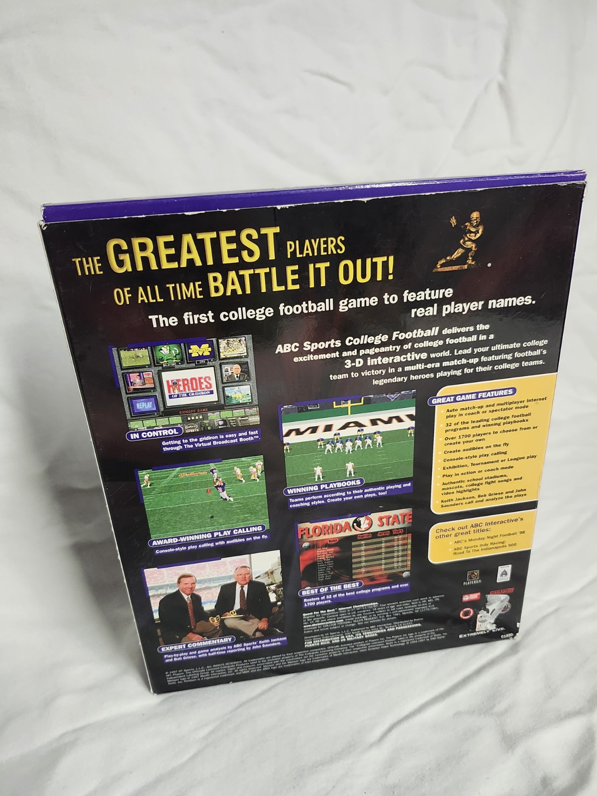 abc Sports College Football – Heroes of the Gridiron PC CD-ROM Sealed