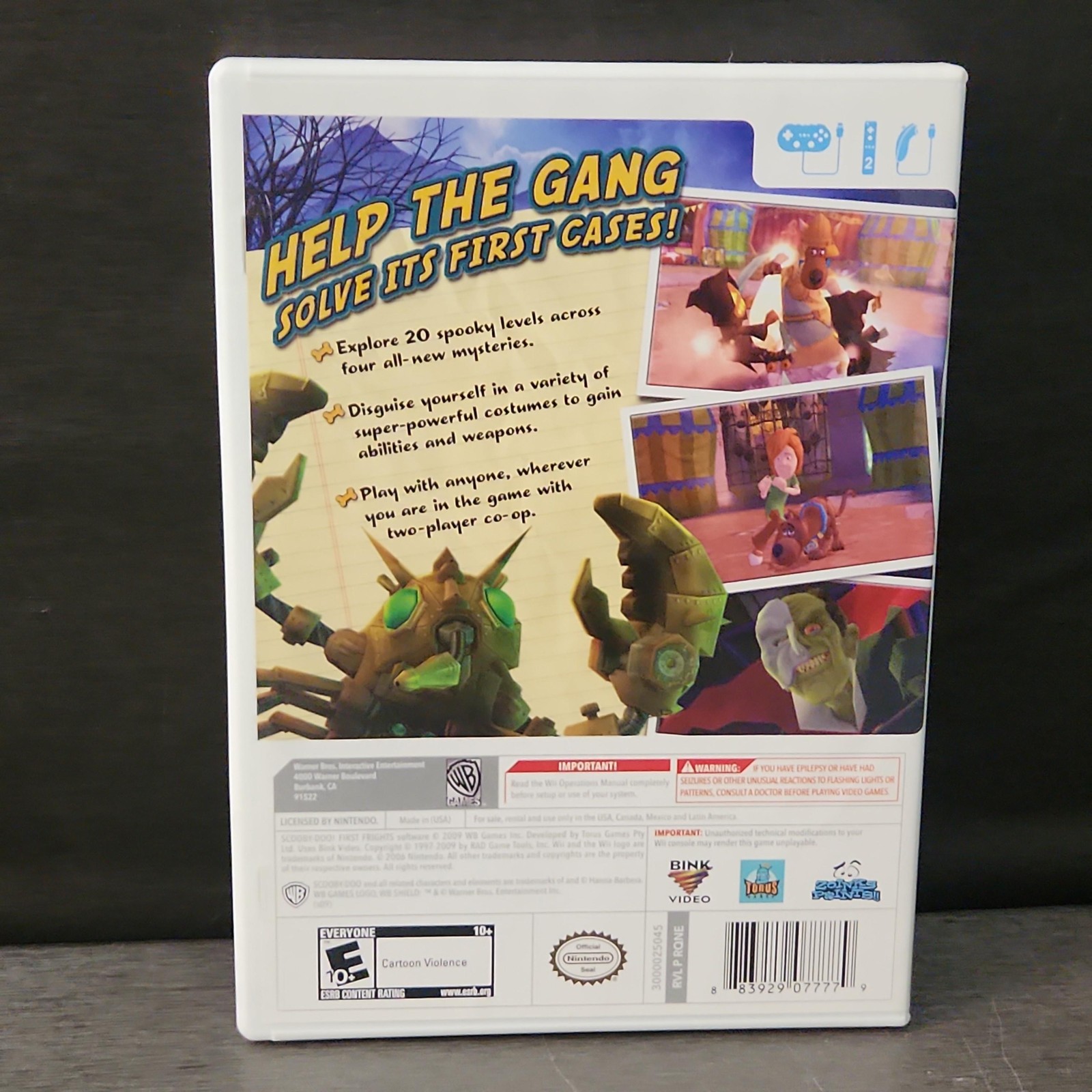 Scooby-Doo! First Frights Nintendo Wii Game CIB
