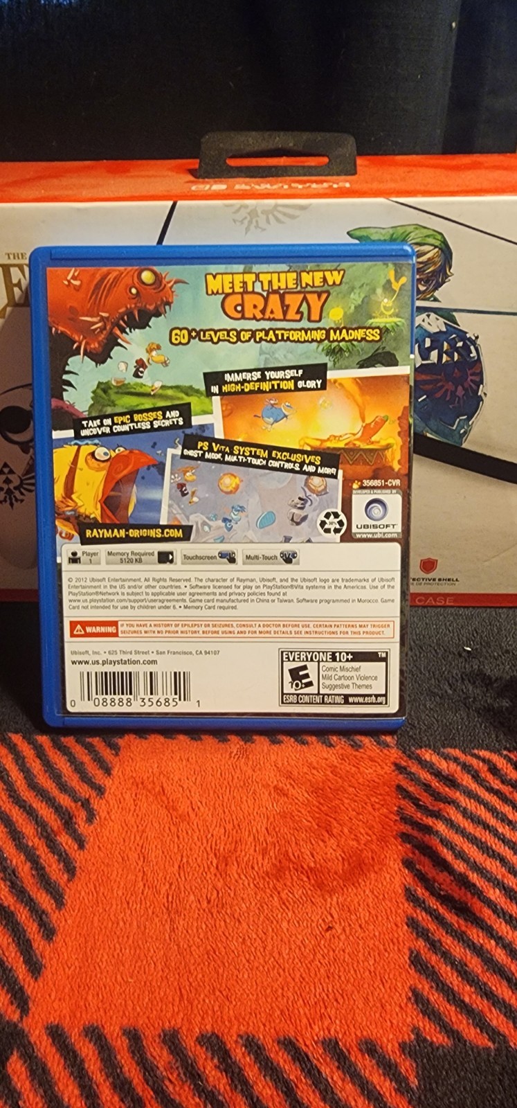 Rayman Origins PlayStation Vite Case Only VERY Clean