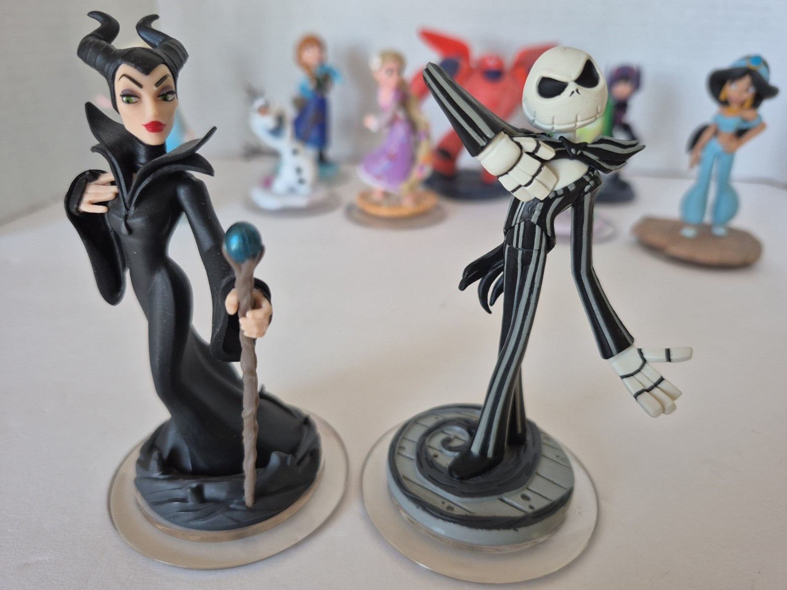 Disney Infinity Figure Frozen Jack Big Hero Tangled Jasmine Power Discs Lot