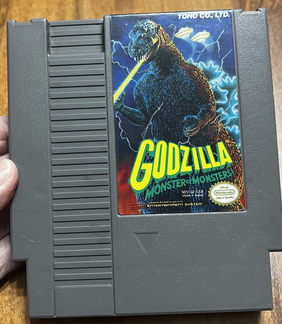 Godzilla Monster Of Monsters NES Video Game Nintendo 1985