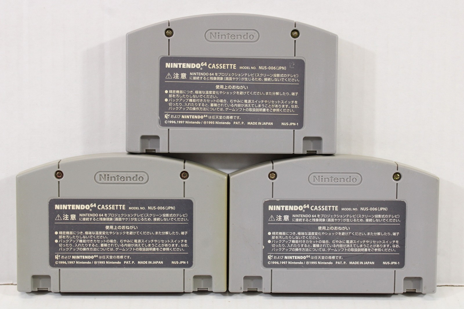 Lot of 3 Mario Party 1 2 3 Nintendo 64 N64 Japan Import US Seller E799