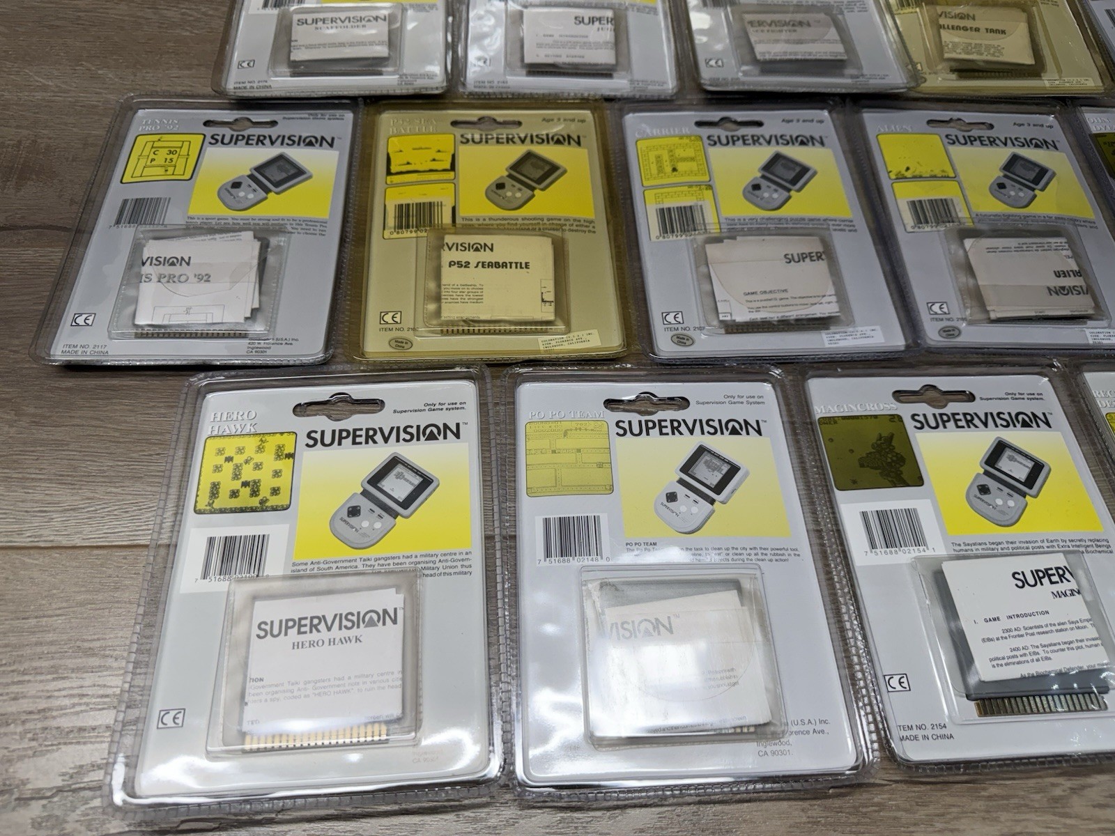 Rare Vintage Watara Supervision Handheld Console New Sealed Games Lot Of 25 NIB