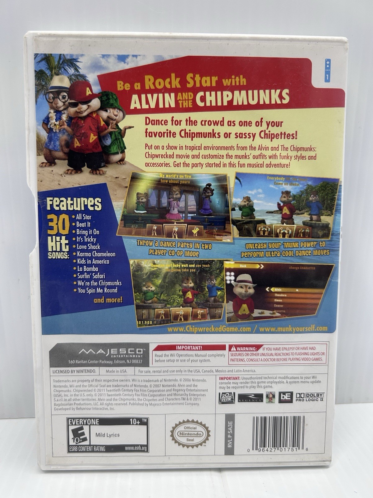 Alvin & The Chipmunks: Chipwrecked (Nintendo Wii, 2011)