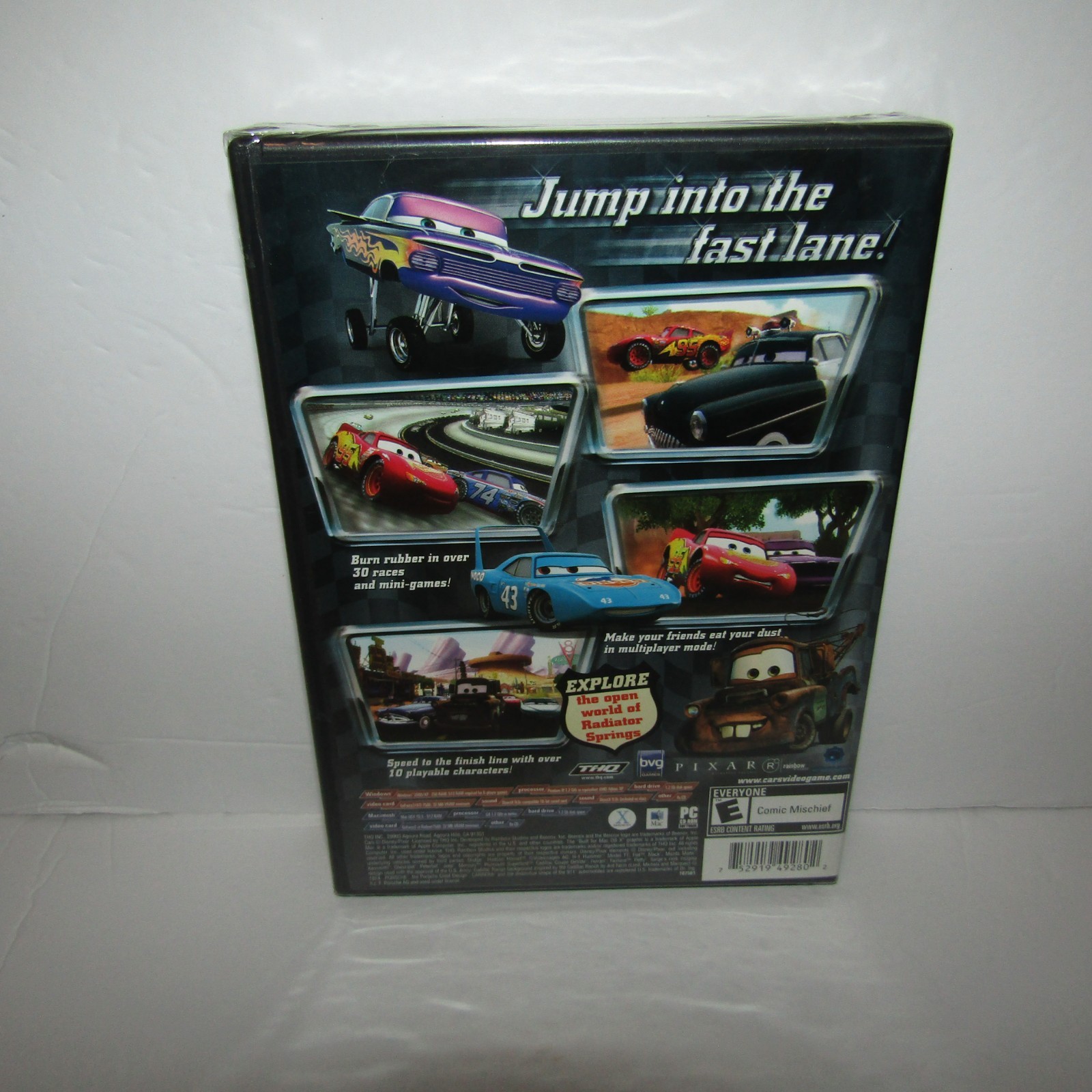Disney Pixar Cars Win/ Mac Cd-ROMTHQ Video Game Brand New & Sealded Target Excl.