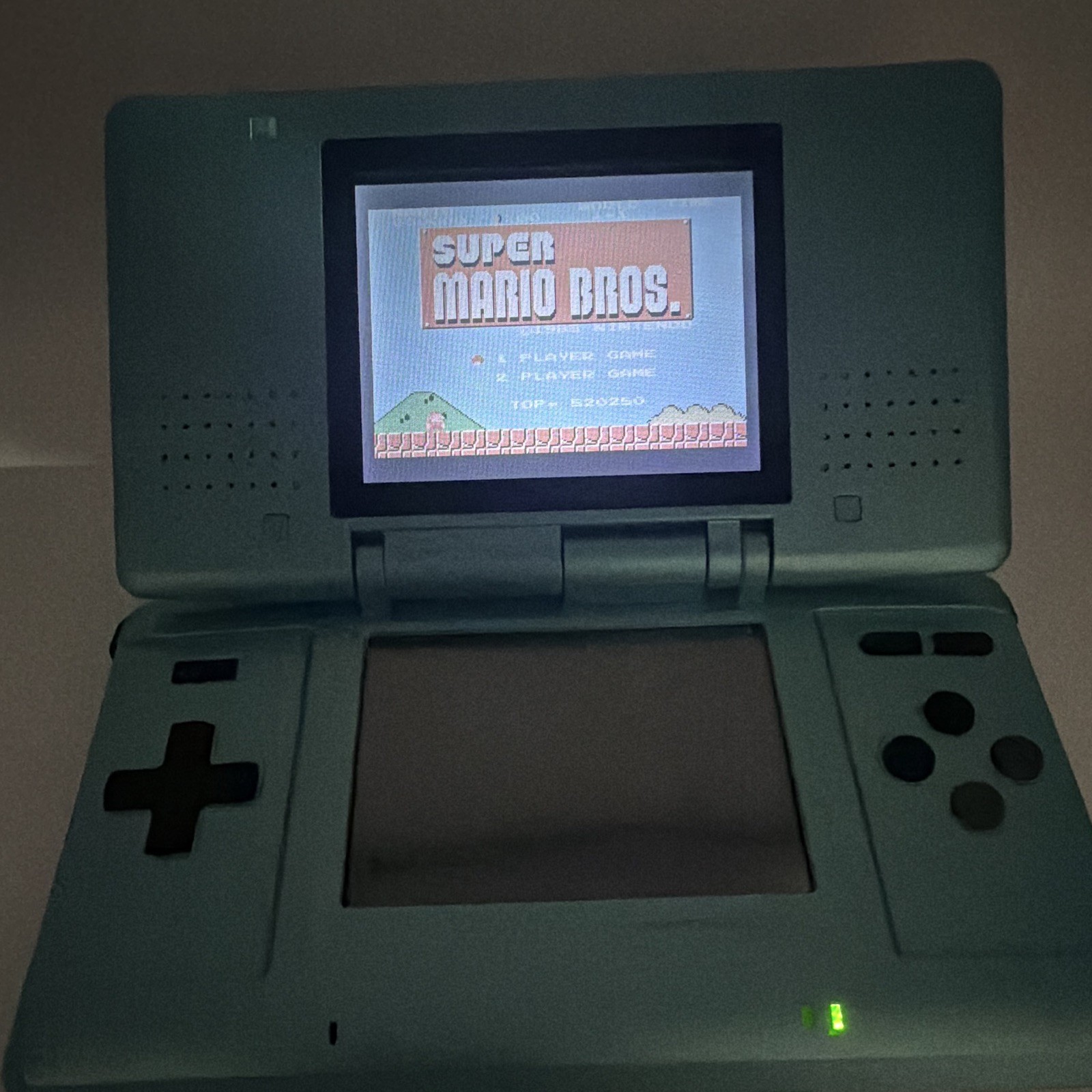 Nintendo DS Original Console Teal Blue Reshell Tested Working Stylus Included