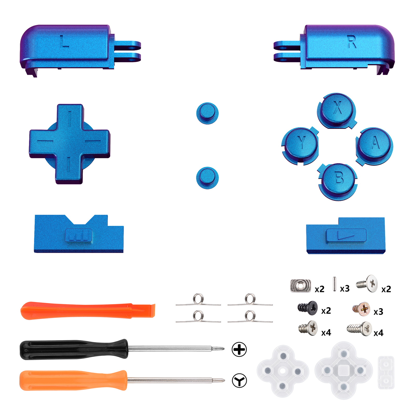 Replacement Full Set Button A B X Y L R D-pad w/ Tools For Nintendo DS Lite NDSL