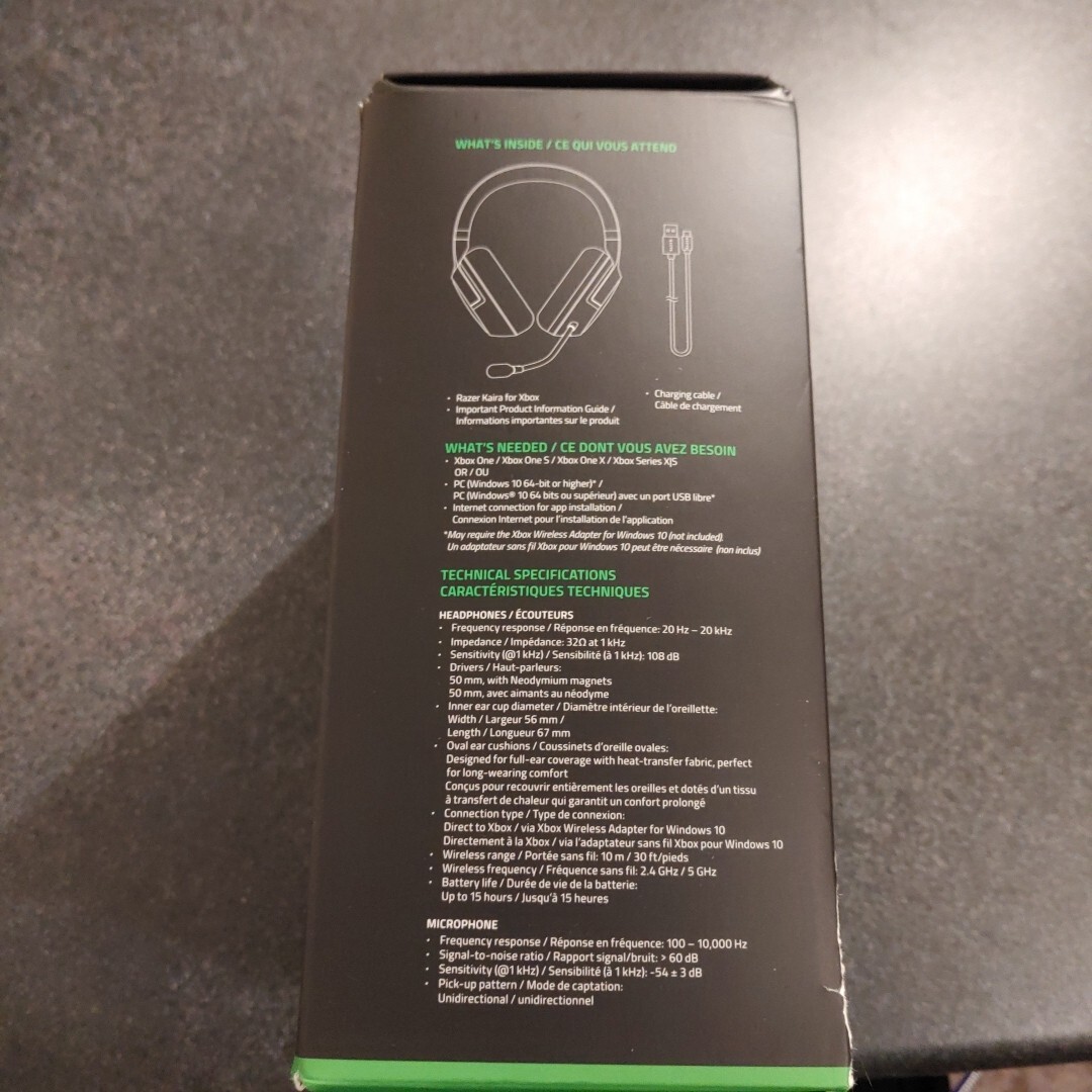 Razer Kaira Wireless Gaming Headset for Xbox Series X/S – Black/Green