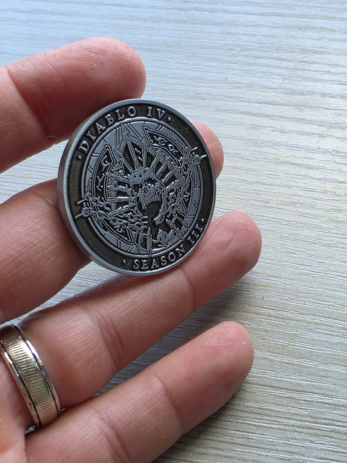 Diablo 4 IV Developer Coin Medal Season Of The Construct #3 D4 Rare Blizzard PC