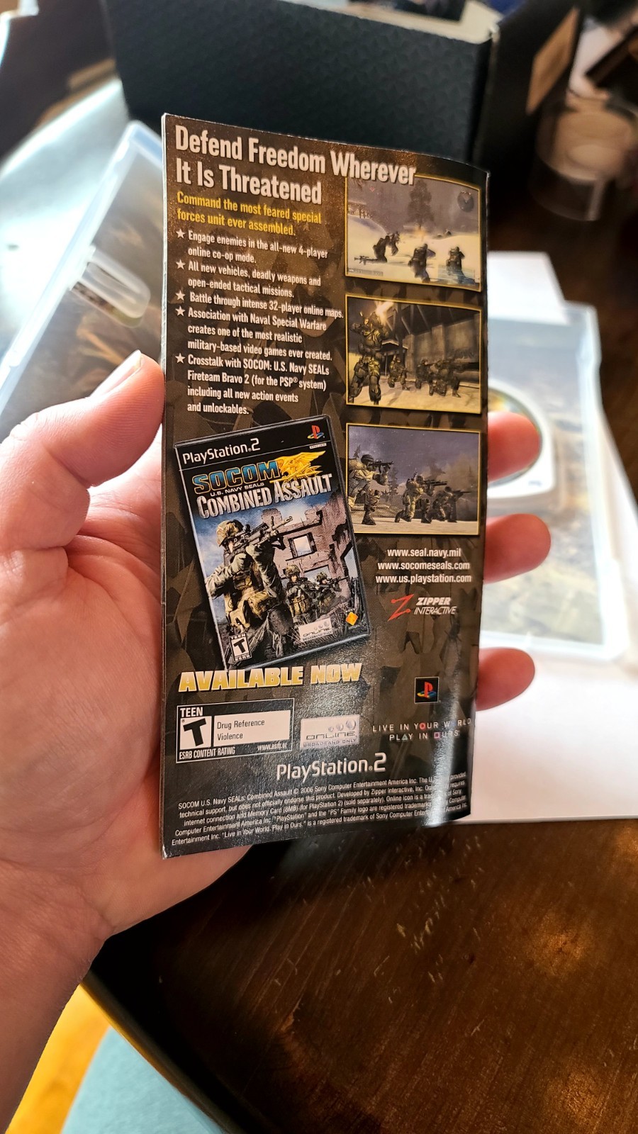 SOCOM U.S. Navy Seals Fireteam Bravo 2 PSP with Manual