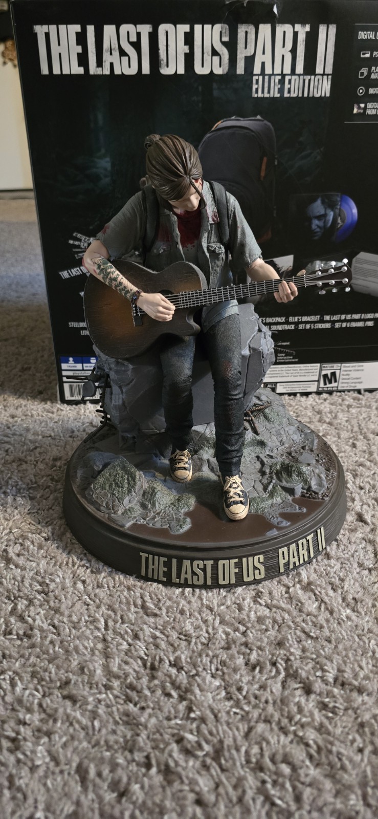 The Last of US Part II PS4 Collectors Edition Statue Set with Box