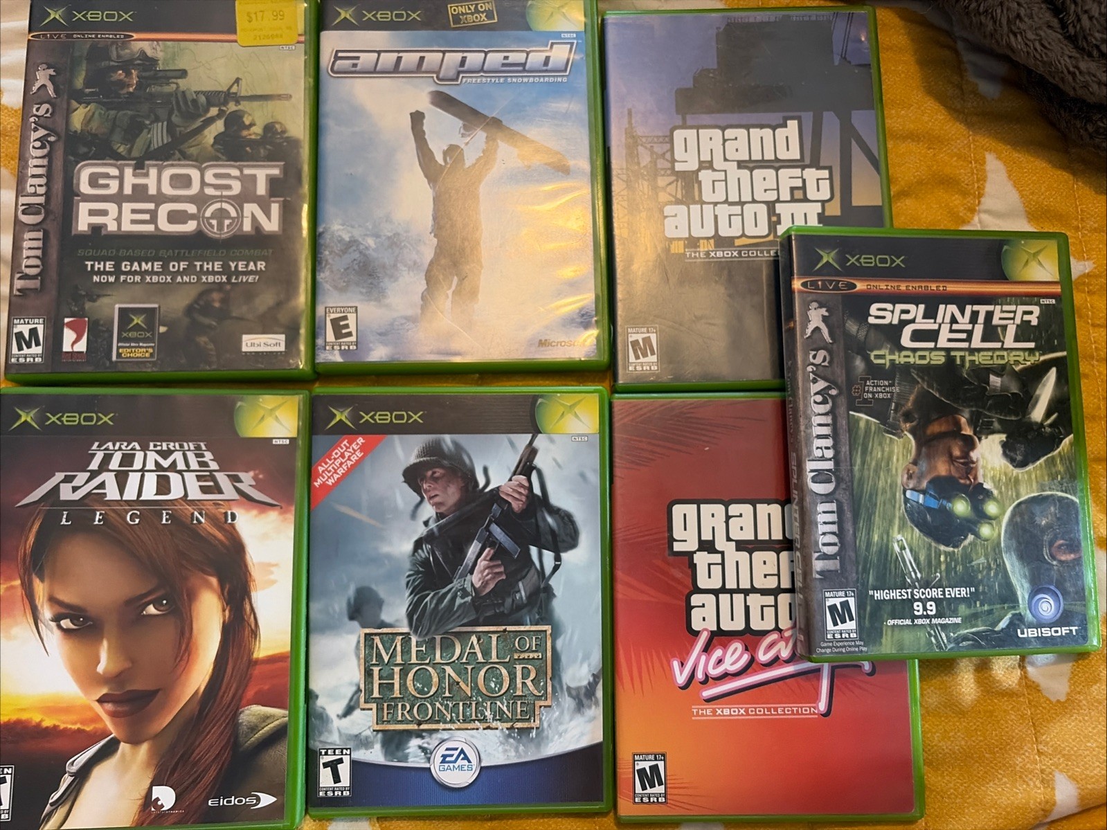 7 Xbox Games Lot Untested Assorted Condition Scratching