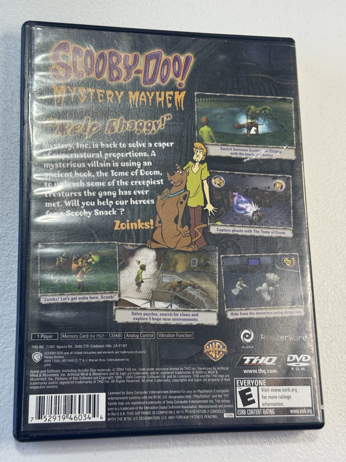 Scooby-Doo! Mystery Mayhem PS2 PlayStation 2 Tested Working Case & Game