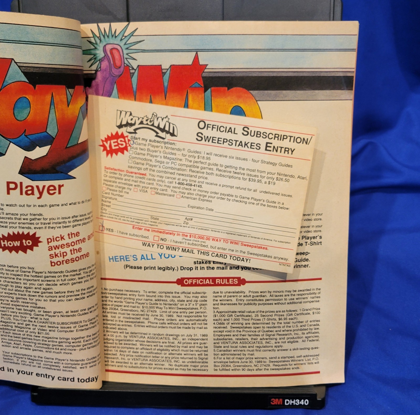 Game Players Nintendo Buyer’s Guide Magazine 1988 1ST Premiere Issue VOL 1