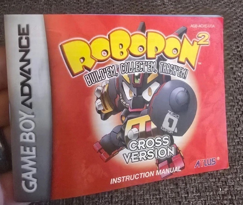 Robopon 2: Cross Version (Nintendo Game Boy Advance, 2002) GBA Manual ONLY Altus