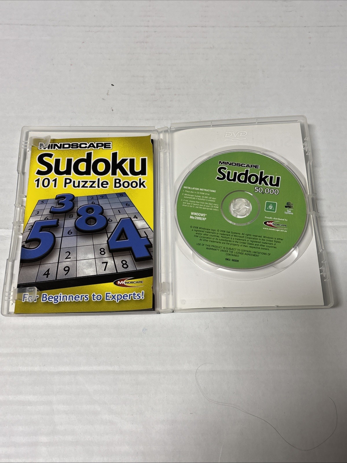 Mindscape Sudoku 50,000 PC GAME with bonus puzzle book