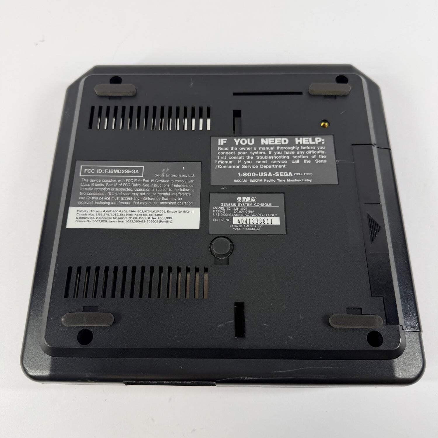 Sega Genesis Console Gaming System Only Black MK-1631