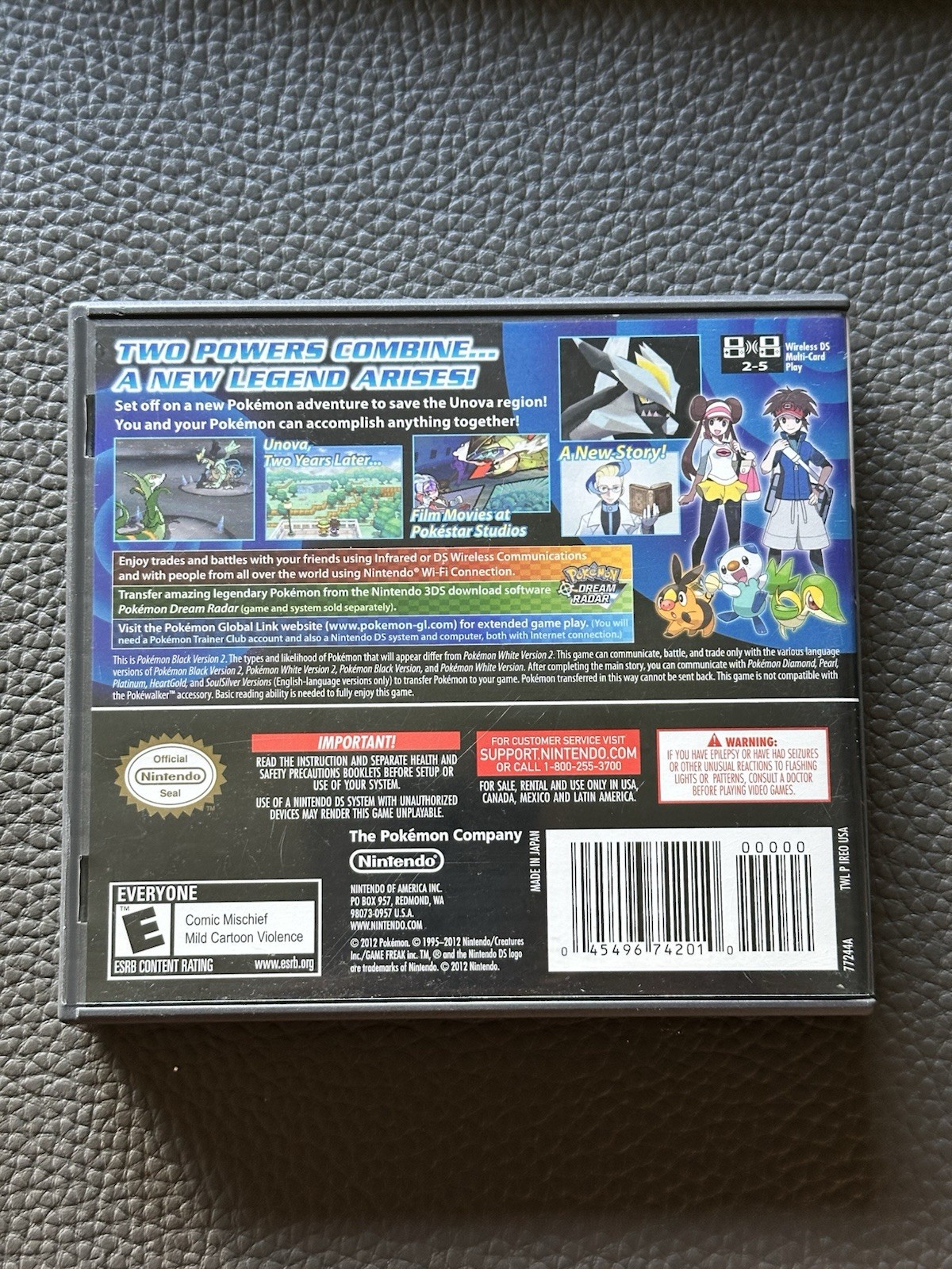 Pokemon Black 2 Version for Nintendo DS Complete Authentic Game