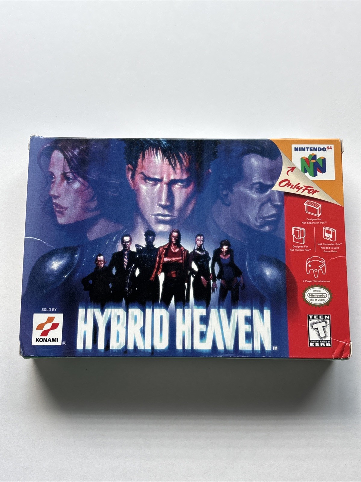 Hybrid Heaven Nintendo 64 N64 Complete In Box CIB Reg Card Blockbuster Rental